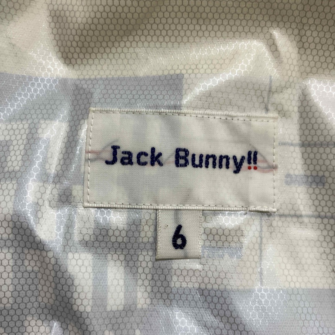 JACK BUNNY!!(ジャックバニー)のJACK BUNNY ジャックバニー　ジップパーカー　総柄　メンズ　サイズ6 スポーツ/アウトドアのゴルフ(ウエア)の商品写真