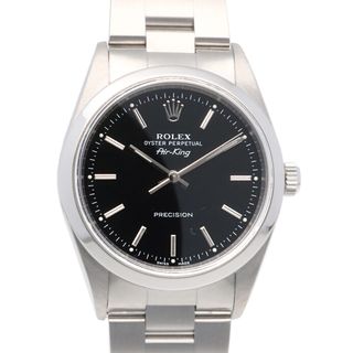 ロレックス(ROLEX)のロレックス エアキング プレシジョン オイスターパーペチュアル 腕時計 時計 ステンレススチール 14000 自動巻き メンズ 1年保証 ROLEX  中古(腕時計(アナログ))