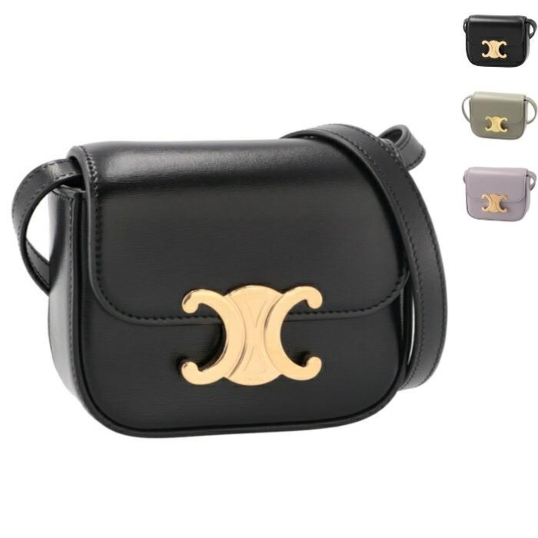 CELINE - セリーヌ CELINE ショルダーバッグ MINI TRIOMPHE CELINE - セリーヌ CELINE ショルダーバッグ MINI TRIOMPHE