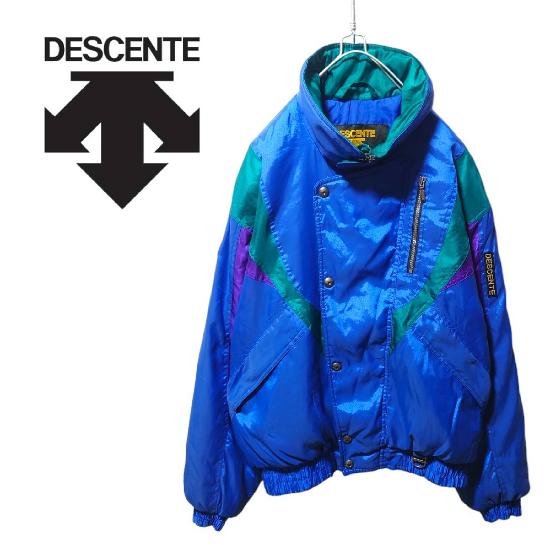 【DESCENTE】90's マルチカラー スキー、スノボーウェア A-1625 | フリマアプリ ラクマ