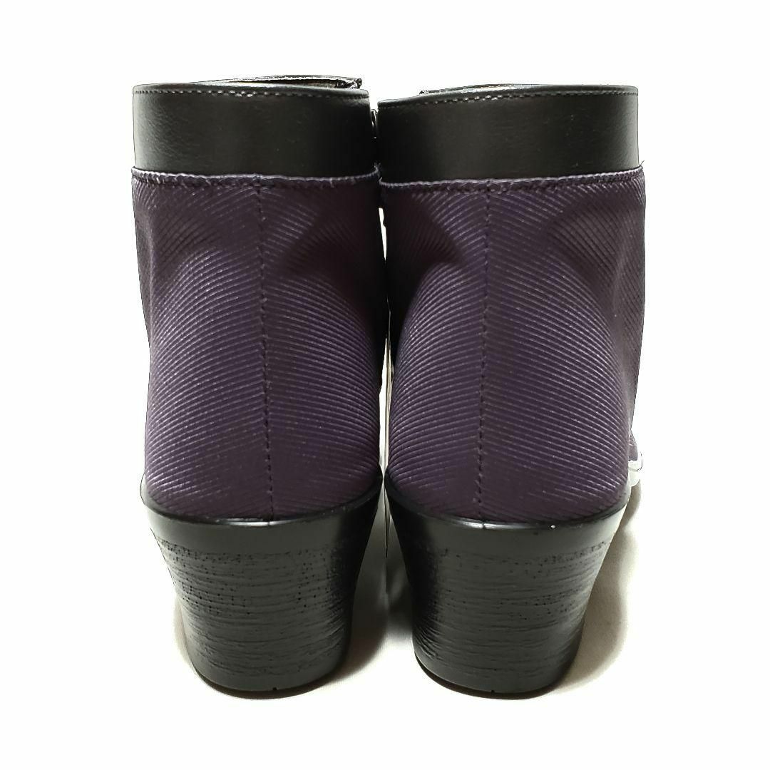 TOP DRY（ASAHI SHOES）(トップドライ)のアサヒコーポレーション　パープル　ショートブーツ　22.0cmEEE　未使用品 レディースの靴/シューズ(ブーツ)の商品写真