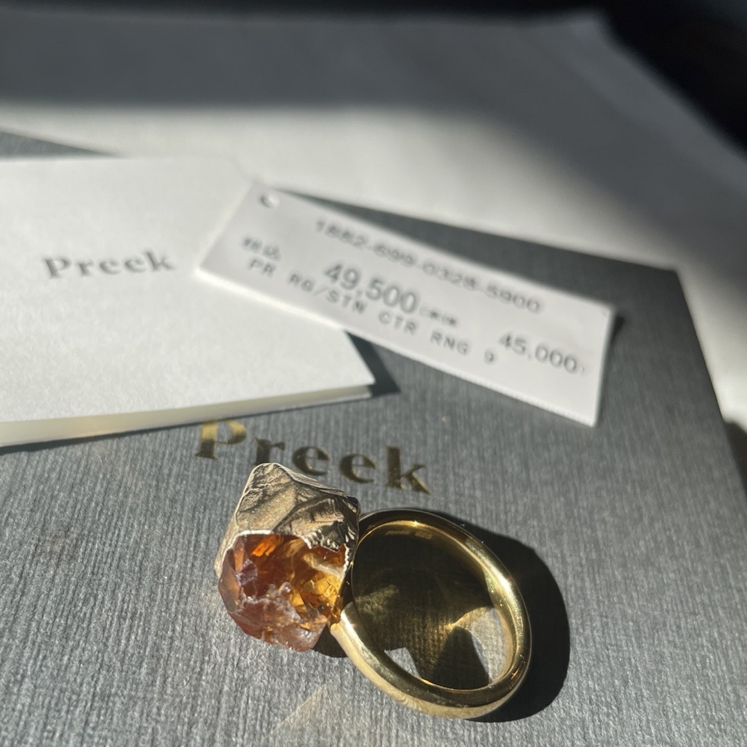 UNITED ARROWS(ユナイテッドアローズ)の＜Preek>CITRINE BIRTHDAY STONE RING SIZE9 レディースのアクセサリー(リング(指輪))の商品写真