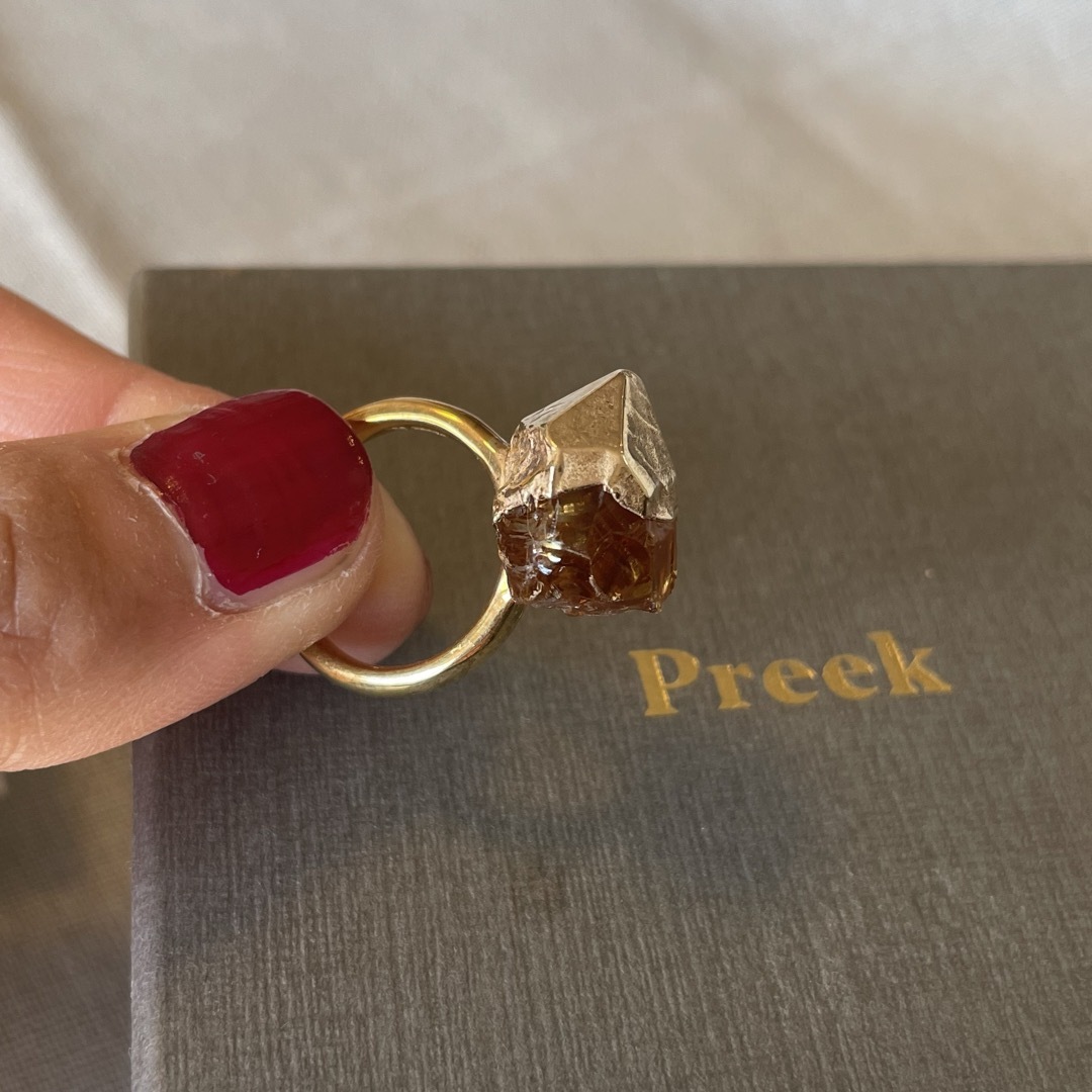 UNITED ARROWS(ユナイテッドアローズ)の＜Preek>CITRINE BIRTHDAY STONE RING SIZE9 レディースのアクセサリー(リング(指輪))の商品写真