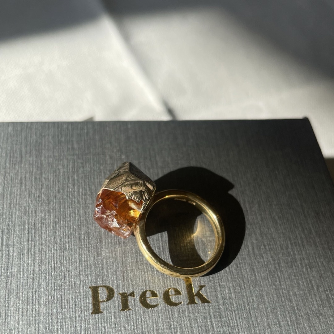 UNITED ARROWS(ユナイテッドアローズ)の＜Preek>CITRINE BIRTHDAY STONE RING SIZE9 レディースのアクセサリー(リング(指輪))の商品写真