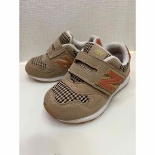 ニューバランス(New Balance)のニューバランス　313 ベビーシューズ　15cm チェック柄　ブラウン　ベージュ(スニーカー)