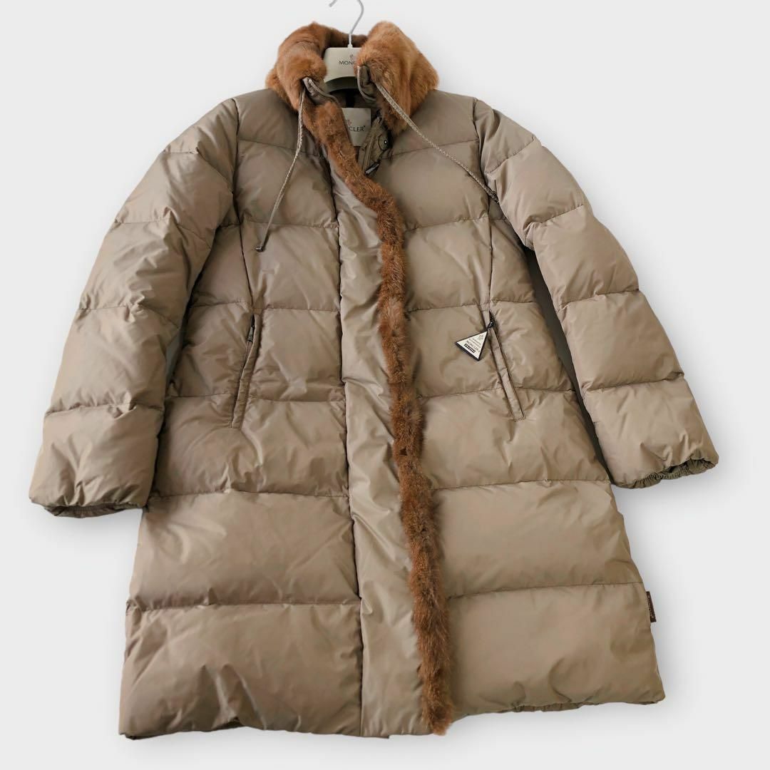 NSSファータグ付　モンクレール MONCLER CLEMATITE ダウンロングコート