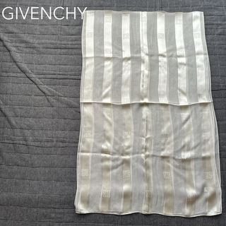 ジバンシィ(GIVENCHY)のGIVENCHY ジバンシー ジバンシィ シルクスカーフ シースルー ロゴマーク(バンダナ/スカーフ)