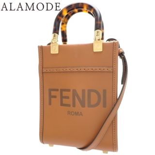 フェンディ(FENDI)のFENDI(フェンディ) サンシャイン ショッパー ミニ ショルダーバッグ 2WAY ハンドバッグ 肩掛け ミニバッグ レザー ブラウン茶 ゴールド金具 8BS051ABVLF0PWZ(2024年1月現在現行品) レディース 40802077840【中古】【アラモード】(ショルダーバッグ)