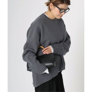 ドゥーズィエムクラスents. エンツCashmere100%ポケ付ロンT カシミヤ ニット