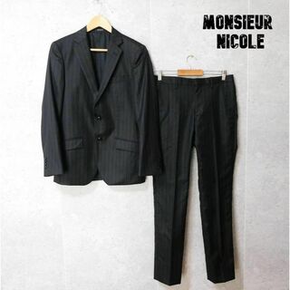 ムッシュニコル(MONSIEUR NICOLE)の美品 MONSIEUR NICOLE ストライプ柄 セットアップ スーツ(セットアップ)