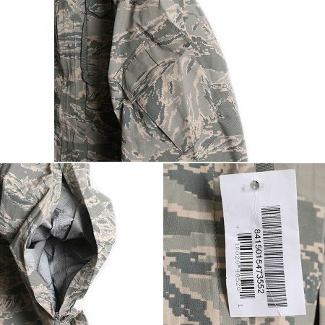 デッドストック 08年製 米軍実物 APECS ゴアテックス デジタル タイガーカモ 迷彩 ジャケット X-LARGE SHORT USAF ミリタリー エアフォース エンタメ/ホビーのミリタリー(戦闘服)の商品写真