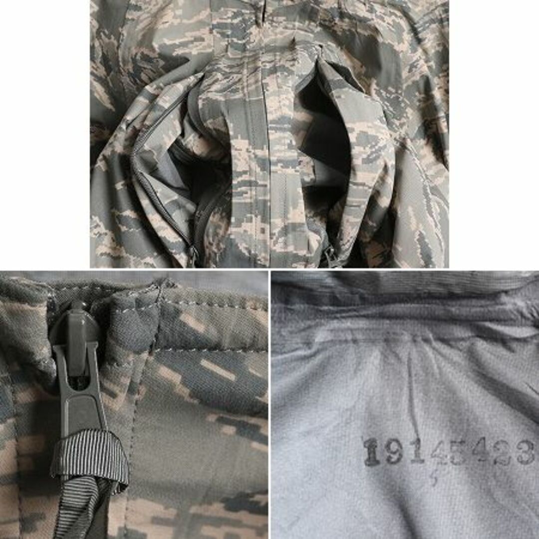 デッドストック 08年製 米軍実物 APECS ゴアテックス デジタル タイガーカモ 迷彩 ジャケット X-LARGE SHORT USAF ミリタリー エアフォース エンタメ/ホビーのミリタリー(戦闘服)の商品写真