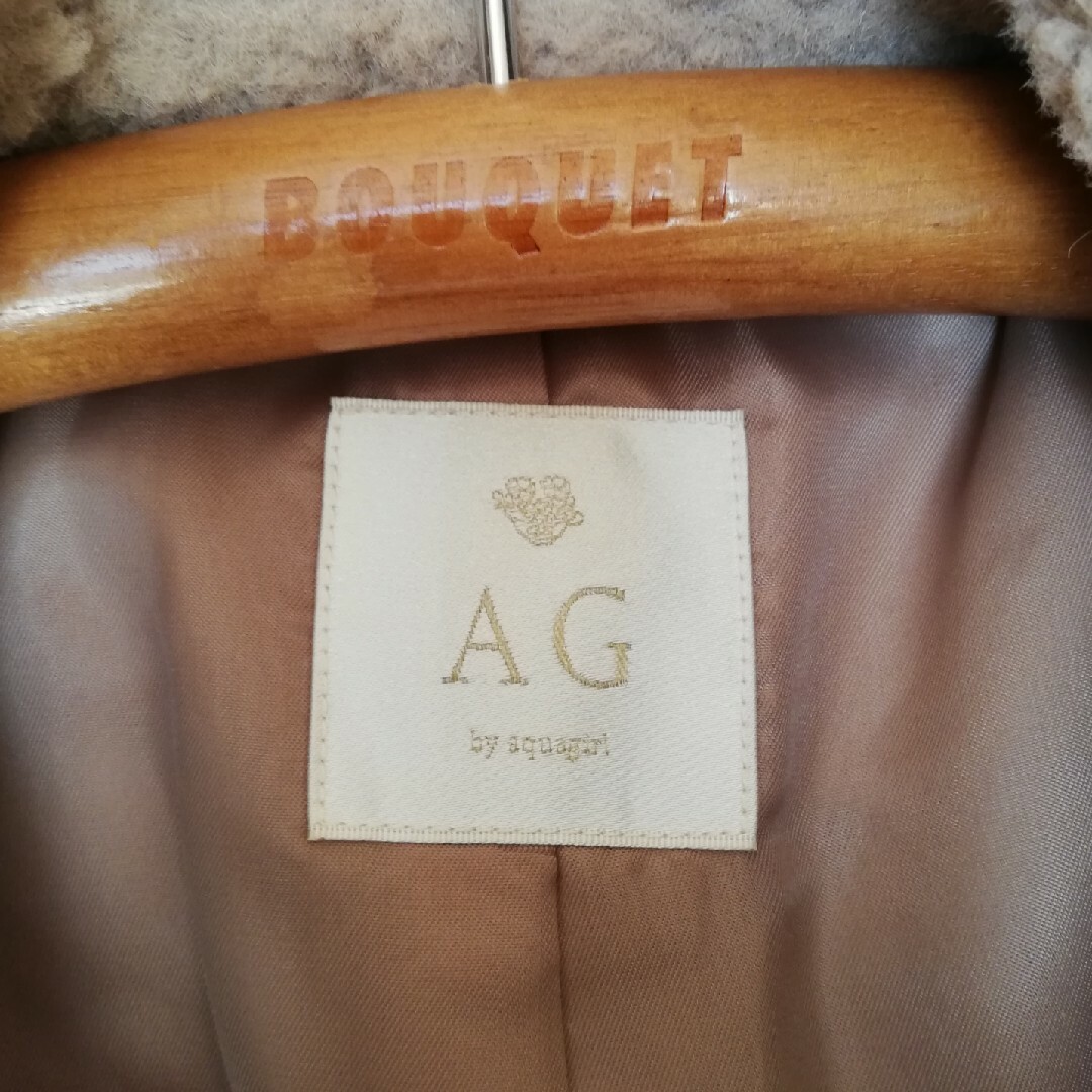 aquagirl(アクアガール)のAG byaquagirl ボアコート　ダブルコート レディースのジャケット/アウター(ロングコート)の商品写真