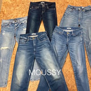 マウジー(moussy)のMOUSSY デニムパンツ　5本セット　26 25 スキニー　PLAIN(デニム/ジーンズ)