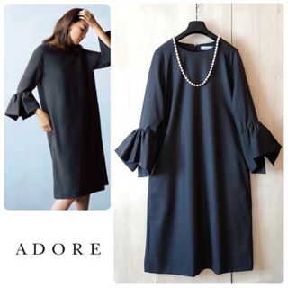 アドーア(ADORE)の◆幻◆　希少美品 定価5.3万円 ADORE　SHIHO着　ワンピース　(ひざ丈ワンピース)