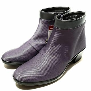 トップドライ(TOP DRY（ASAHI SHOES）)のアサヒコーポレーション　パープル　ショートブーツ　22.5cmEEE　未使用品(ブーツ)