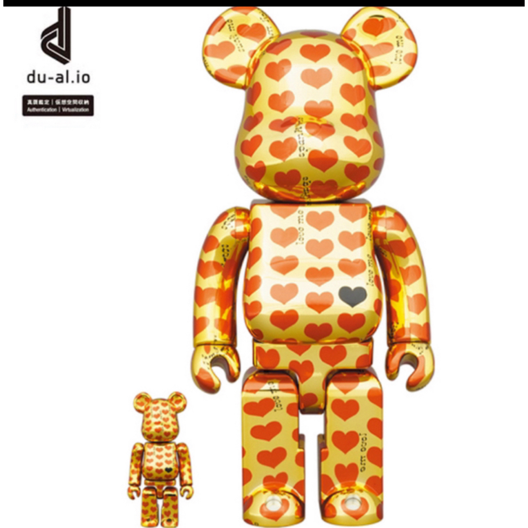 BE@RBRICK Gold Heart 100％ & 400％エンタメ/ホビー