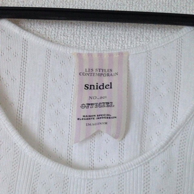 SNIDEL(スナイデル)のスナイデル＊袖レースタンクトップ レディースのトップス(カットソー(半袖/袖なし))の商品写真