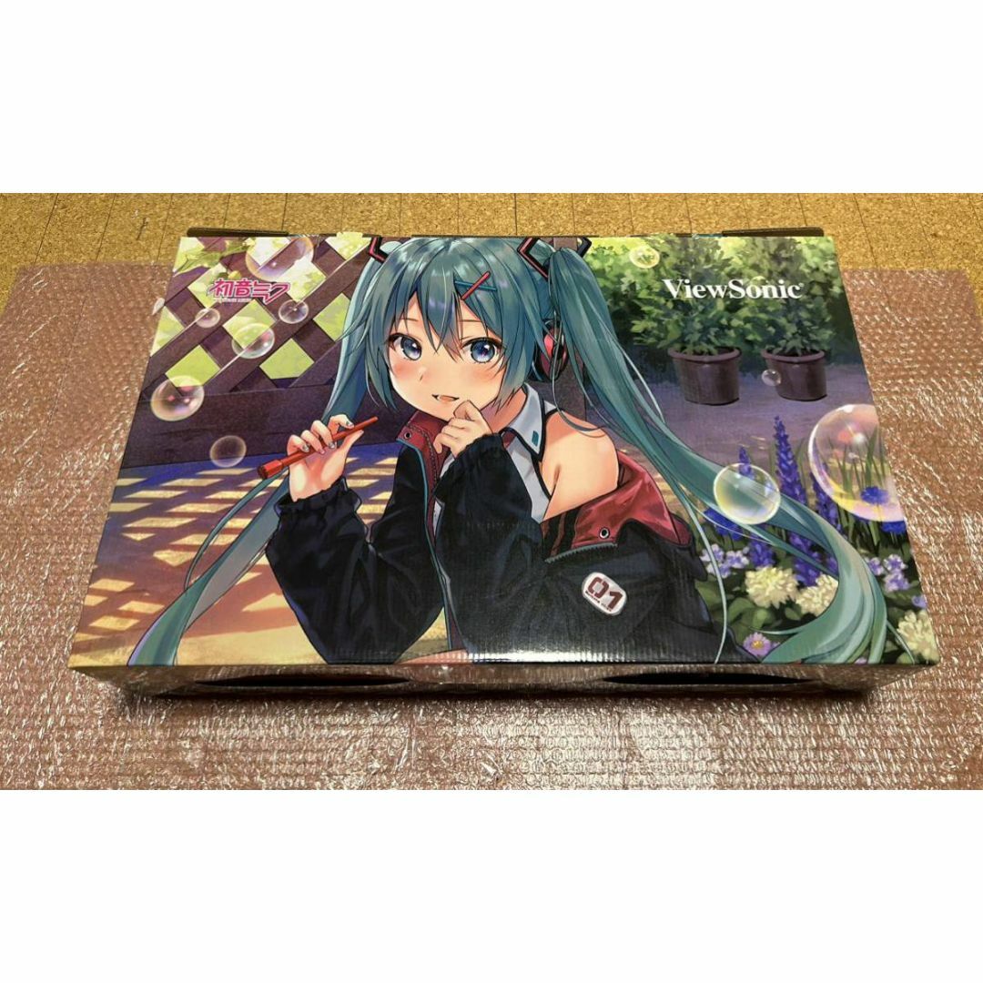 ViewSonic(ビューソニック)の新品ViewSonic VA2456-MIKU 初音ミクコラボモニター23.8型 スマホ/家電/カメラのPC/タブレット(ディスプレイ)の商品写真