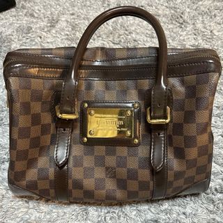 ルイヴィトン(LOUIS VUITTON)のルイ・ヴィトン　バークレー　レッド　ダミエ・エベヌ　ゴールド金具　N52000(ハンドバッグ)