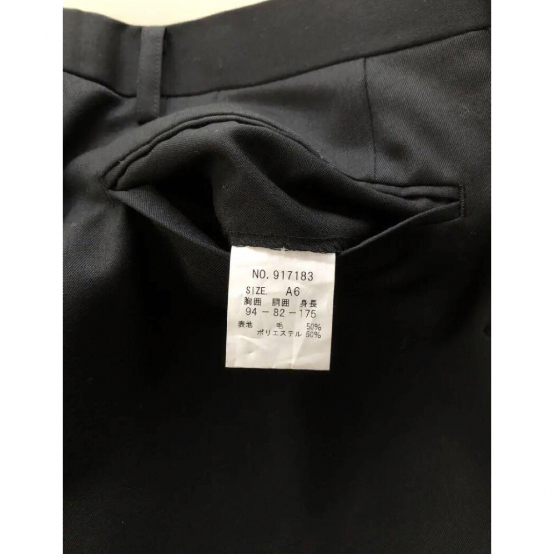 AOKI(アオキ)の黒無地　メンズスーツ　AOKI　A6　lesmues　レミューズ　ゆったりめ メンズのスーツ(セットアップ)の商品写真