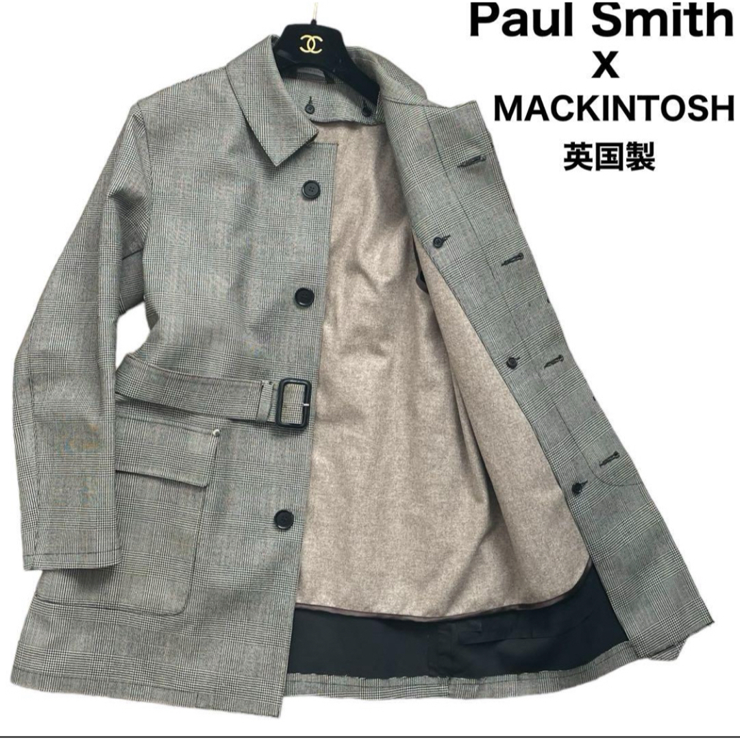 ジャケット/アウターPaul Smith x MACINTOSH ステンカラーコート　ゴム引きコート