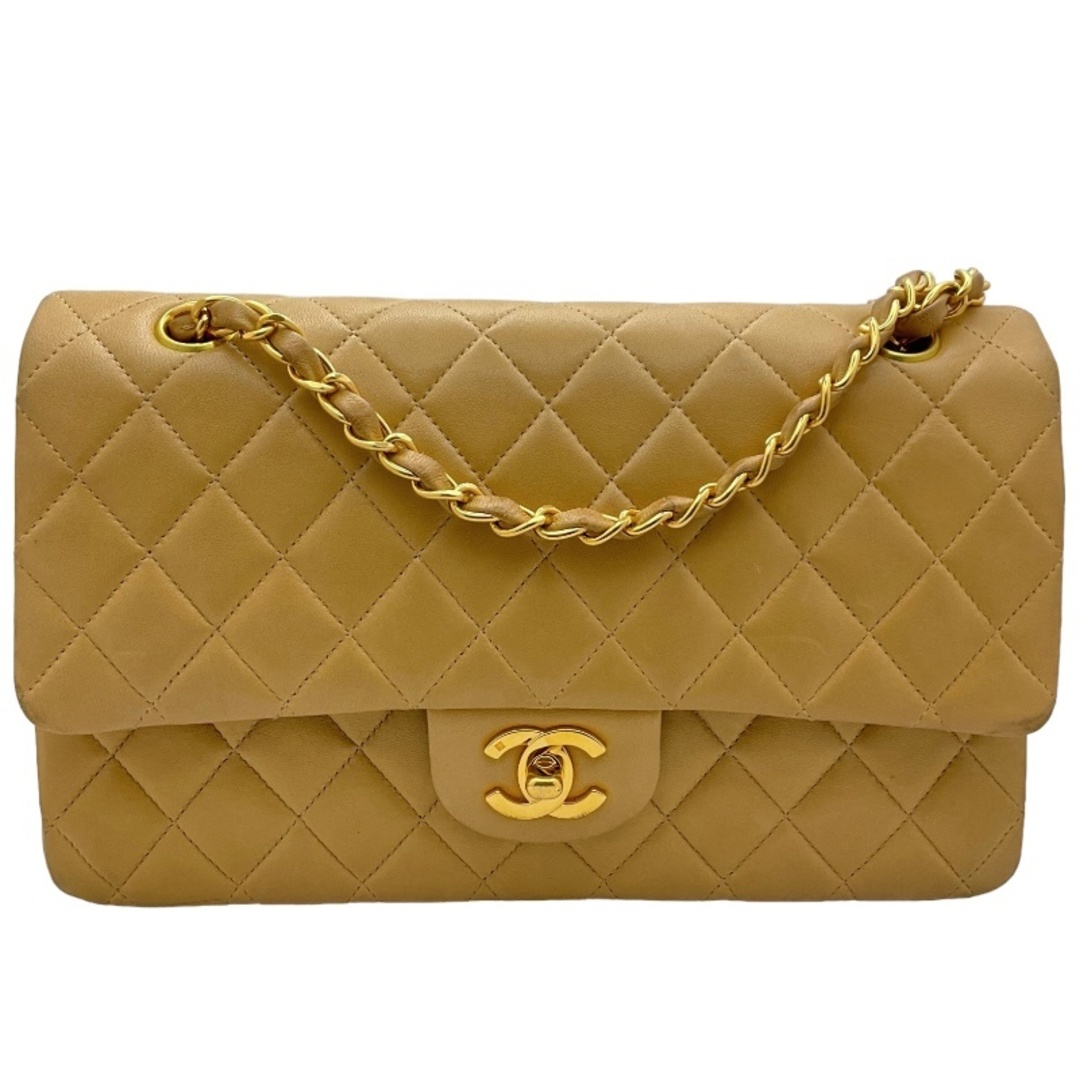 約15cmマチシャネル CHANEL マトラッセ25 A01112 ベージュ ゴールド金具 ラムスキン レディース ショルダーバッグ