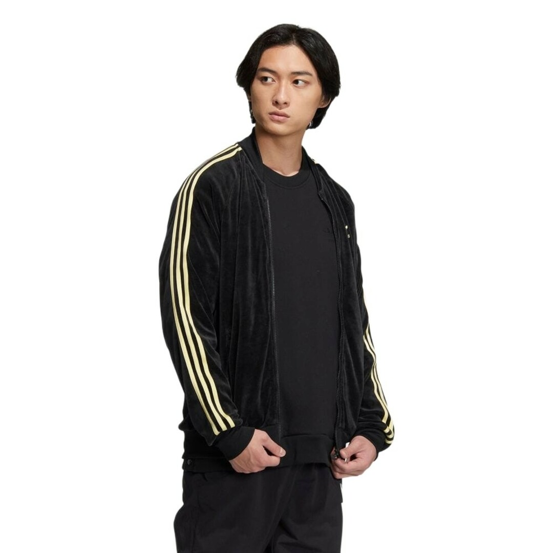 adidas(アディダス)の【ユニセックス】adidas★SST ベロア トラックジャケット★ジャージ★黒M メンズのトップス(ジャージ)の商品写真