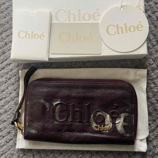 クロエ(Chloe)の難あり　クロエ　長財布　ダークパープル(財布)