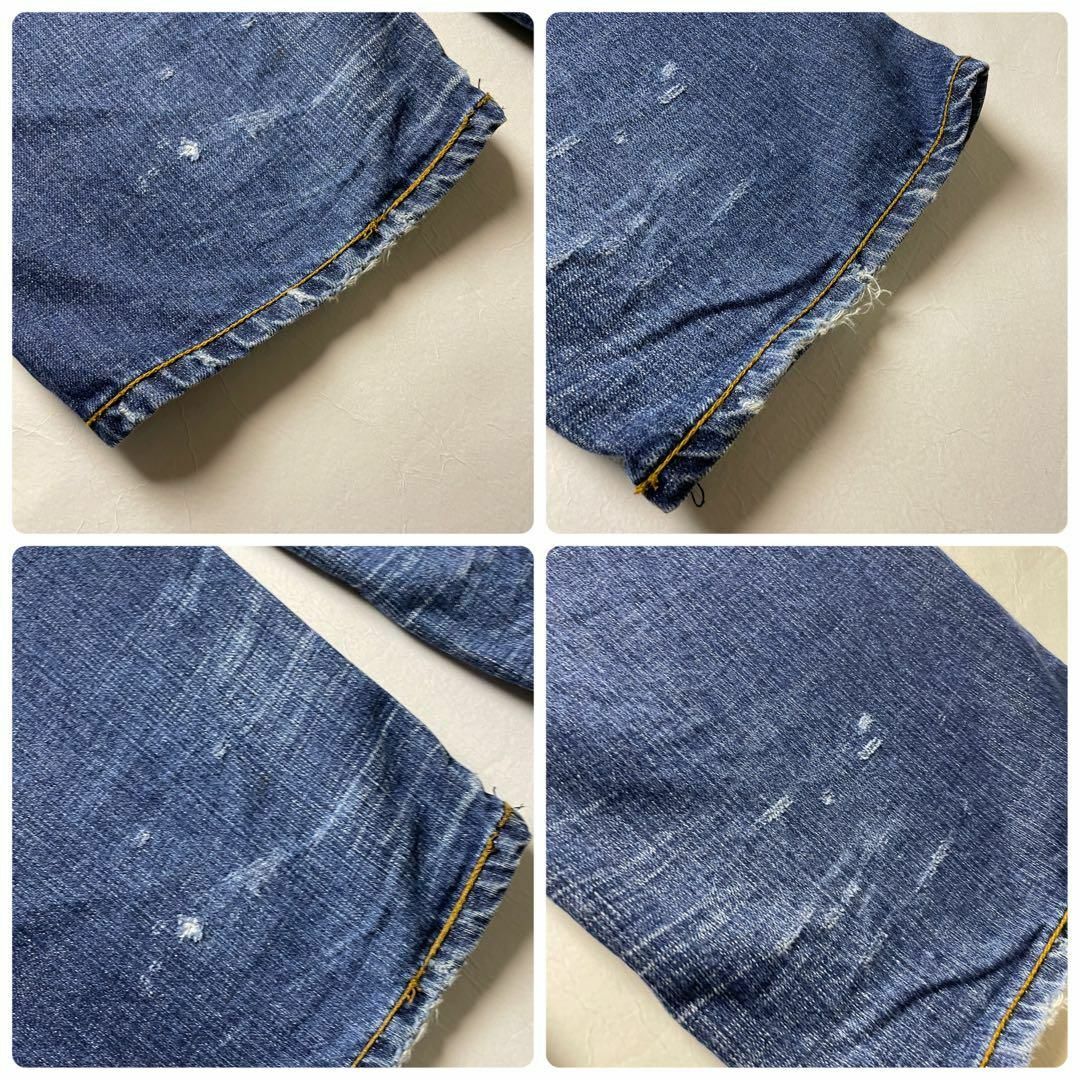 COOGI(クージー)のクージーデニムジーンズw32刺繍b系ストリートオーバーサイズ古着y2k青ブルー メンズのパンツ(デニム/ジーンズ)の商品写真