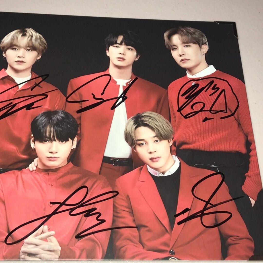 BTS 直筆サイン「MAP OF SOUL ON:E」プレミアムフォト BTS 直筆サイン「MAP OF SOUL ON:E」プレミアムフォト