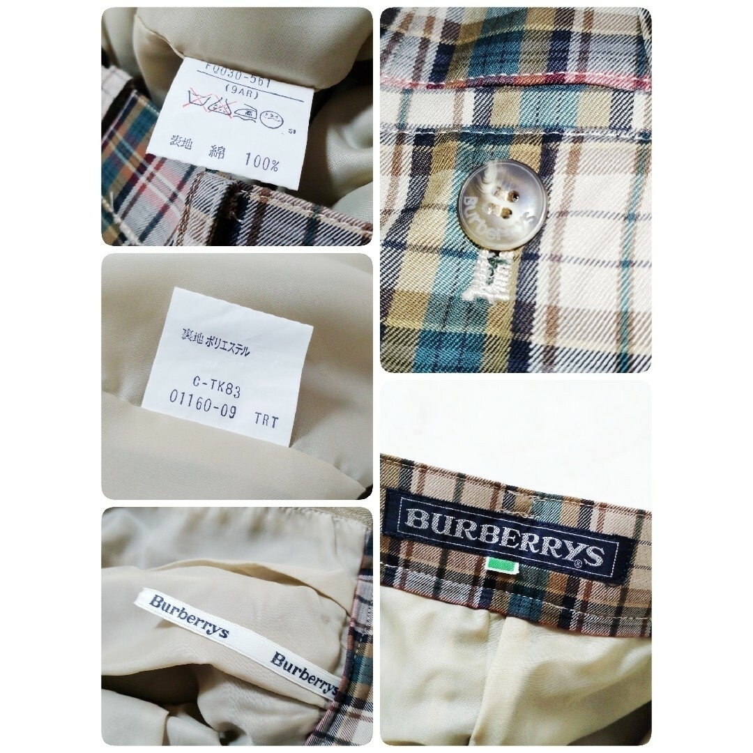 BURBERRY(バーバリー)の【美品/入手困難】90s バーバリープローサム ショートパンツスーツ チェック レディースのフォーマル/ドレス(スーツ)の商品写真