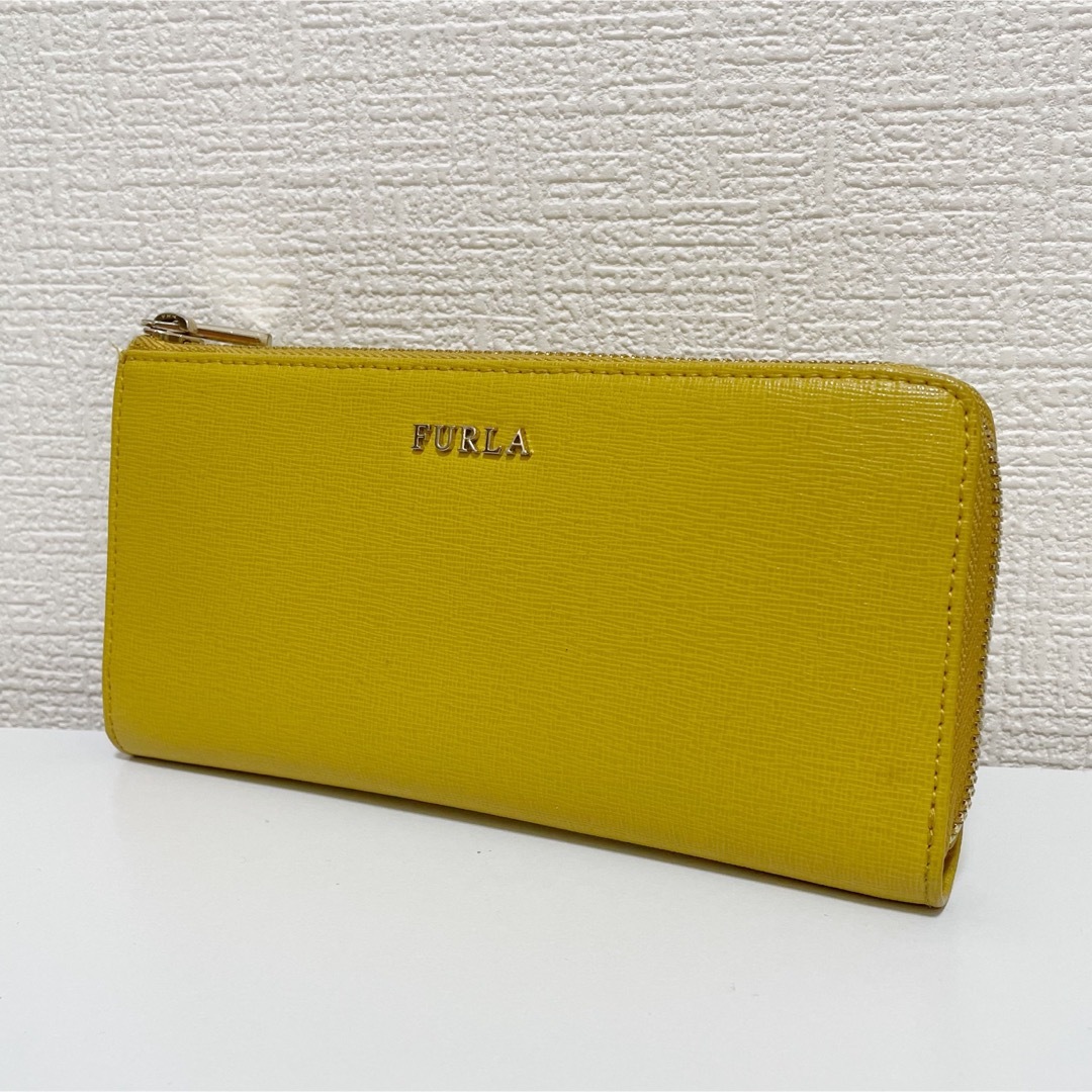 フルラ　長財布　黄色　美品　ウォレット　革製品　上品　財布 | フリマアプリ ラクマ