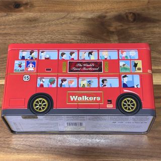 ウォーカー　Walkers   バス　缶　空き缶　ロンドンバス　クッキー缶(小物入れ)