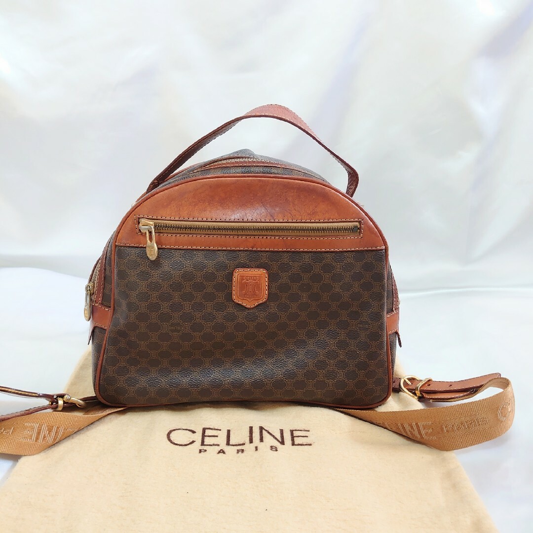 celine(セリーヌ)のCELINE マカダム柄 ハンドバッグ バックパック レディースのバッグ(リュック/バックパック)の商品写真