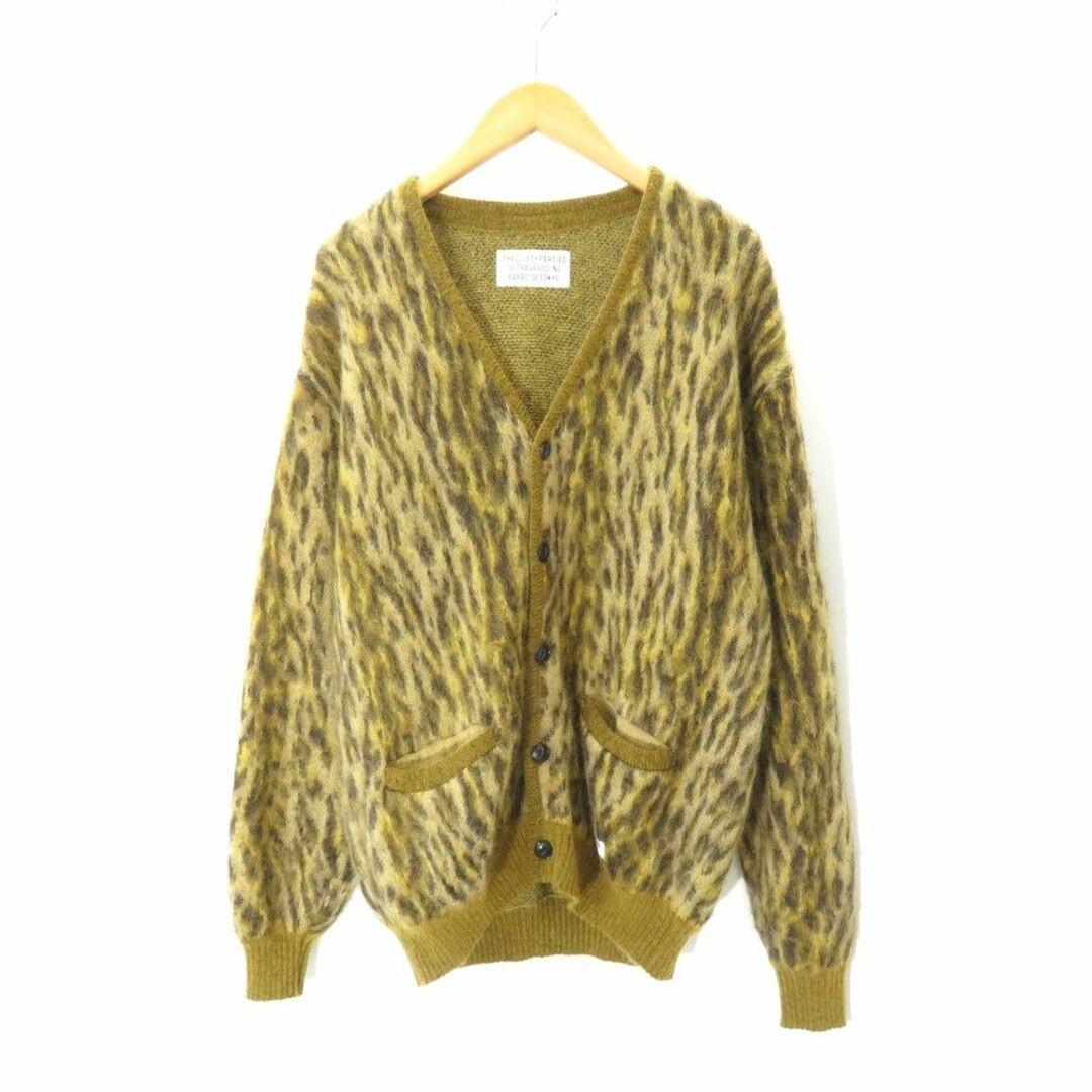 カラーWACKO MARIA 22aw LEOPARD HEAVY  MOHAIR CARDIGAN