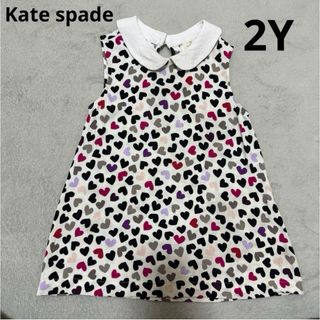 ケイトスペードニューヨーク(kate spade new york)のケイトスペード　ワンピース　2Y ハート　襟付き　90 95 女の子　チュニック(ワンピース)