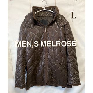 MEN'S MELROSE メンズメルローズ ブラウンハーフコート L