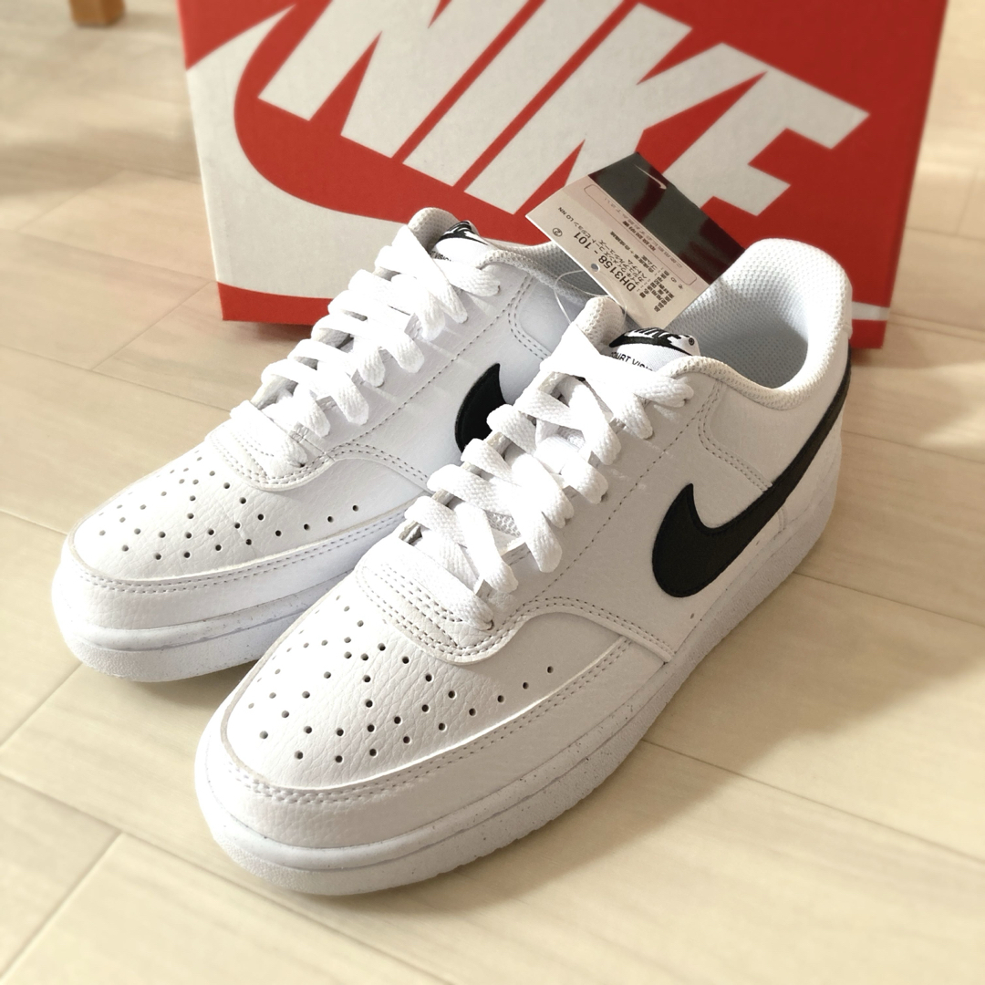 NIKE - 新品 ナイキ NIKE コートビジョン 24㎝ ホワイト スニーカー ...