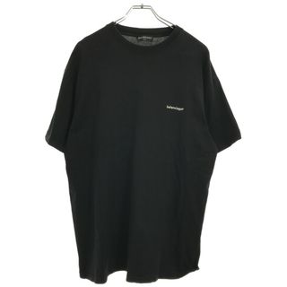 バレンシアガ(Balenciaga)のBALENCIAGA バレンシアガ 17AW ロゴプリントオーバーサイズTシャツ ブラック M 486032 TWK36(Tシャツ/カットソー(半袖/袖なし))