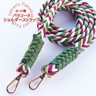 No.14【ハンドメイド パラコード スマホショルダー ストラップ 個性的 頑丈(スマホストラップ/チャーム)