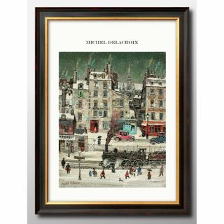 13425■A4アートポスター『ミシェール・ドラクロワ』絵画 イラスト マット(その他)