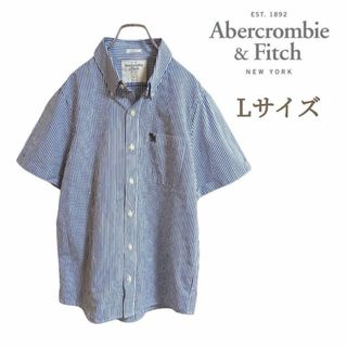 アバクロンビーアンドフィッチ(Abercrombie&Fitch)のAbercrombie&Fich ストライプ半袖シャツ カジュアル ボタンダウン(シャツ)