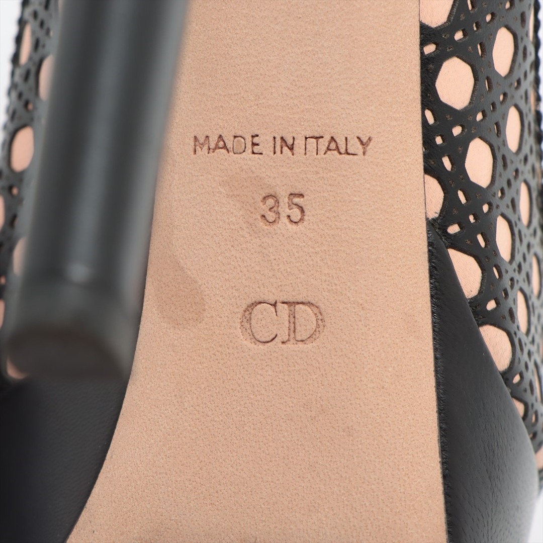 Christian Dior(クリスチャンディオール)のクリスチャンディオール  レザー 35 ブラック レディース パンプス レディースの靴/シューズ(ハイヒール/パンプス)の商品写真