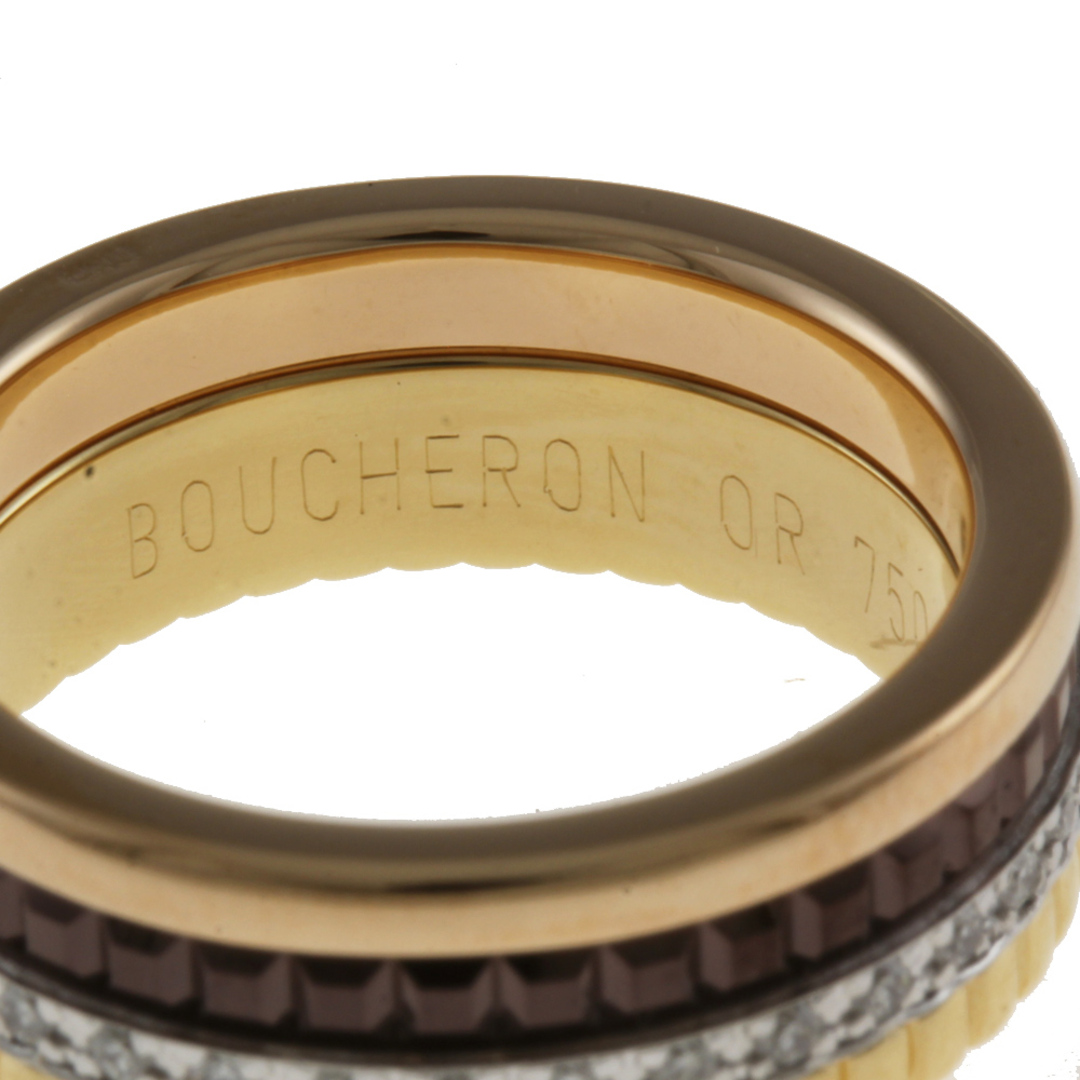 BOUCHERON(ブシュロン)のブシュロン キャトルクラッシック ダイヤモンド リング 指輪 9号 18金 K18ピンクゴールド ダイヤモンド レディース Boucheron  中古 レディースのアクセサリー(リング(指輪))の商品写真