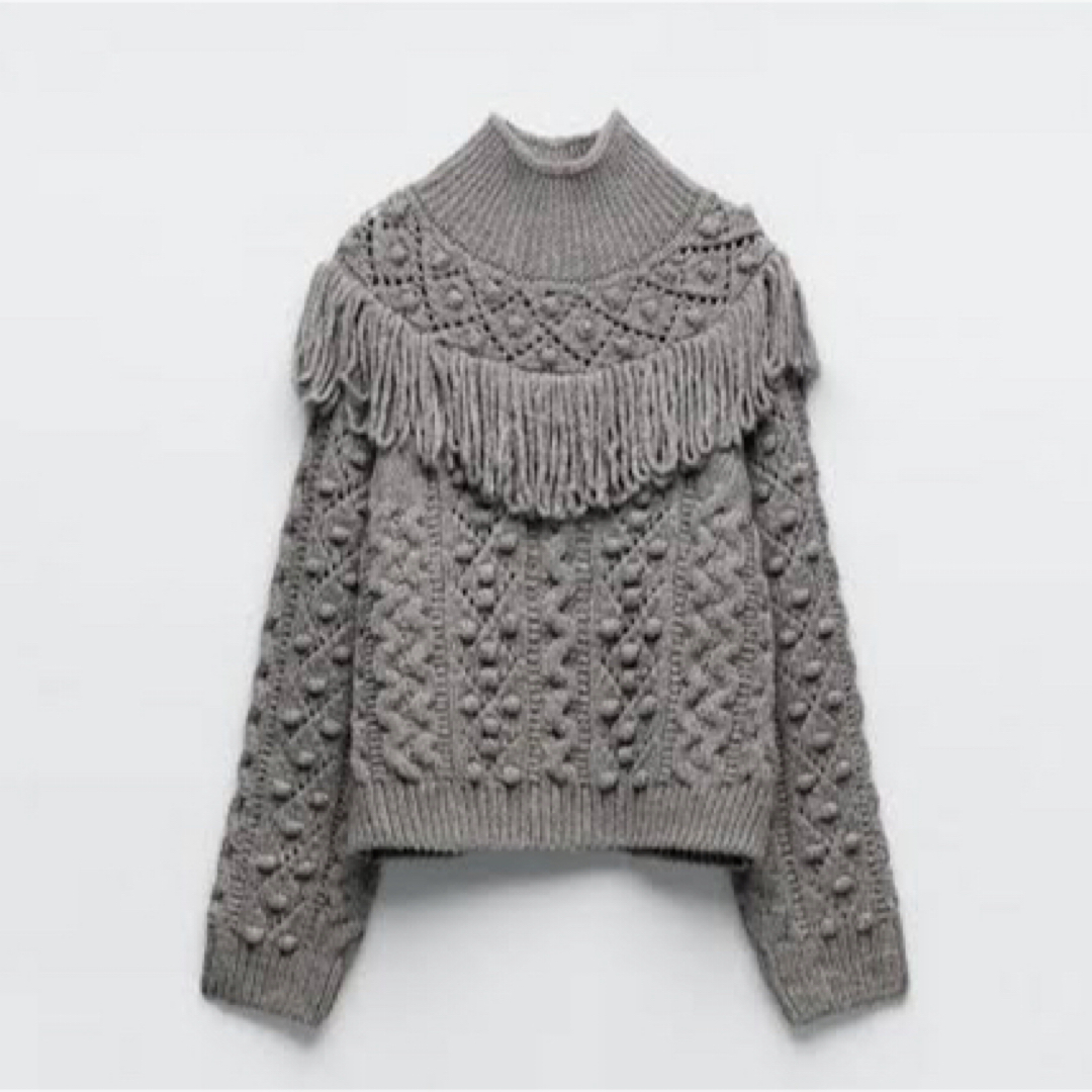 ZARA(ザラ)のフリンジニット　hyeon cygne heve ohga drawer レディースのトップス(ニット/セーター)の商品写真