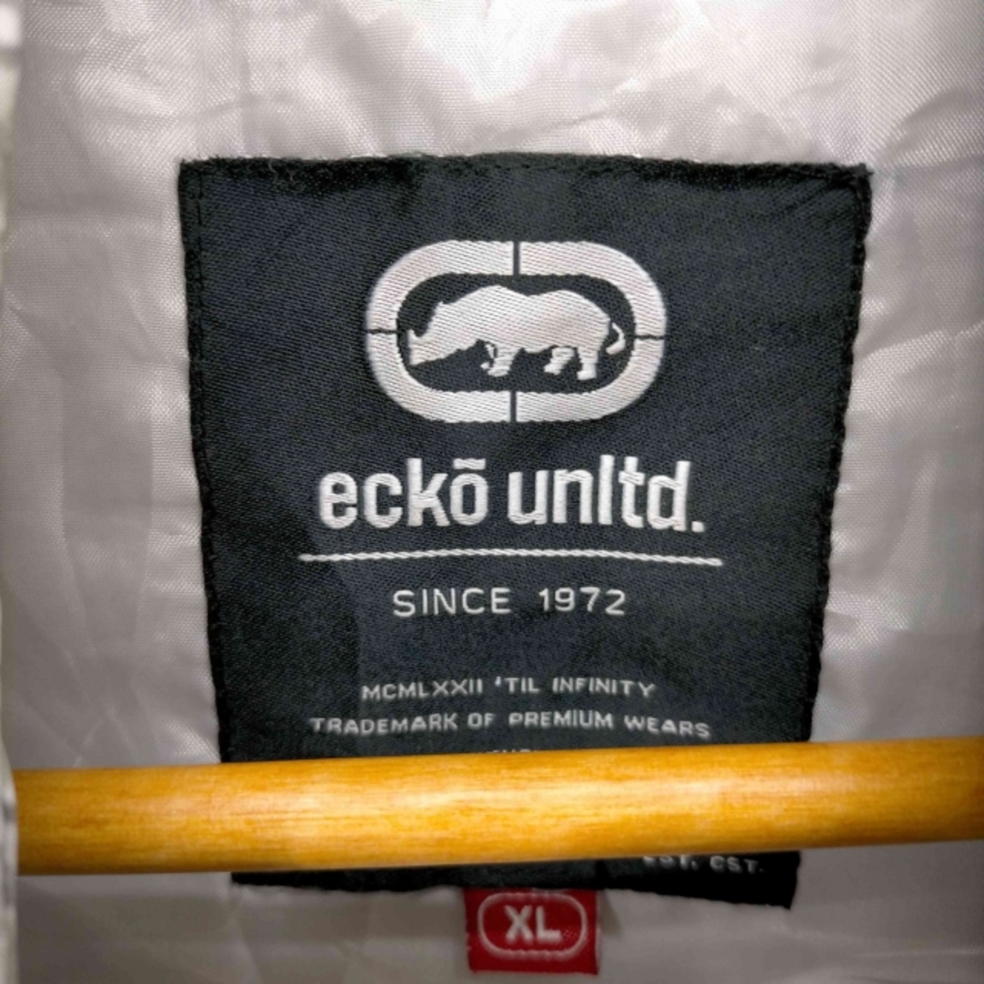 ECKŌ UNLTD（ECKO UNLTD）(エコーアンリミテッド)のECKO UNLTD(エコーアンリミテッド) ロゴデザイン中綿ベスト メンズ メンズのジャケット/アウター(ダウンベスト)の商品写真