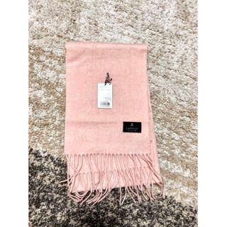 ランバン(LANVIN)の新品未使用　LANVIN カシミヤ100%マフラー　ピンク(マフラー/ショール)