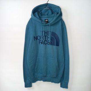 ザノースフェイス(THE NORTH FACE)のノースフェイス　スウェット　パーカー　プルオーバー　ロゴプリント　水色　青　S(パーカー)