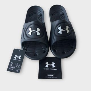 アンダーアーマー(UNDER ARMOUR)のアンダーアーマー　シャワーサンダル　黒　男性　女性 27cm 黒　　スポーツ(サンダル)